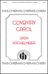 Coventry Carol SSATTB choral sheet music cover Thumbnail